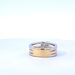 14K Yellow and White Gold 2.74cttw Lab Grown Diamond Ring