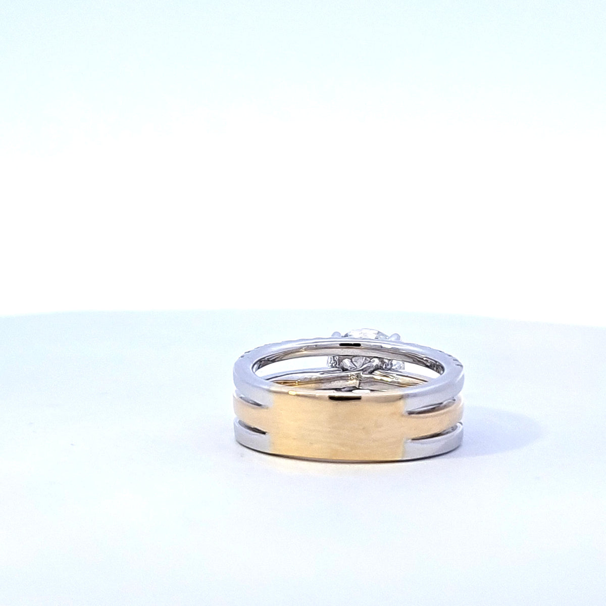 14K Yellow and White Gold 2.74cttw Lab Grown Diamond Ring