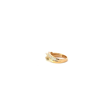14K Yellow Gold Lab Grown Diamond Ring