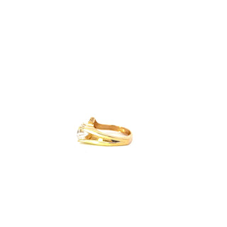 14K Yellow Gold Lab Grown Diamond ring
