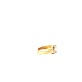 14K Yellow Gold Lab Grown Diamond ring