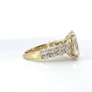 14K  Gold 7cttw Lab Grown Engagement Ring