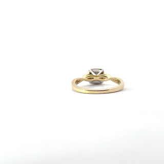 10K Yellow Gold 0.30cttw Gold Diamond Ring with Halo