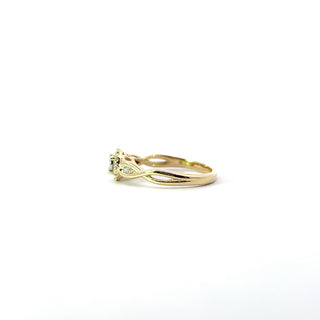 10K Yellow Gold 0.20cttw Gold Diamond Ring with Halo