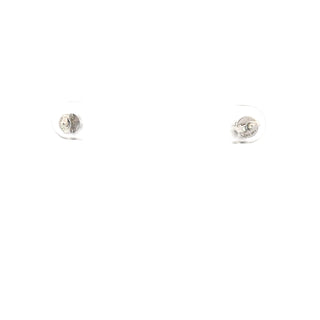 14K White Gold 0.25cttw Diamond Cluster Earrings