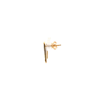 14K Yellow Gold Diamond Earrings