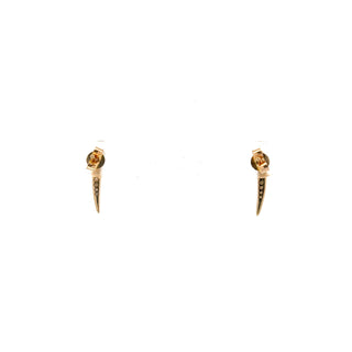 14K Yellow Gold Diamond Earrings
