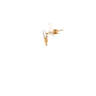 14K 2-Tone Gold Diamond Earrings