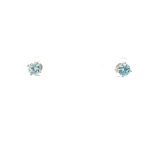 925 Silver Gemstone Earring with Butterfly Backs