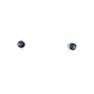 925 Silver Gemstone Earring with Butterfly Backs