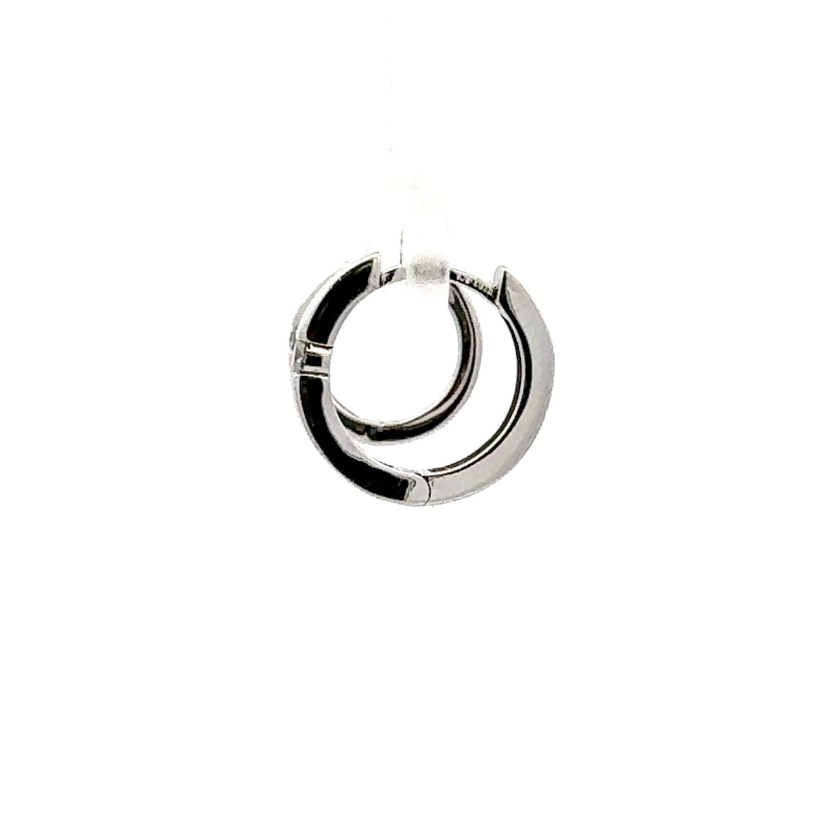 10K Gold 0.10cttw Diamond Hoop Earrings