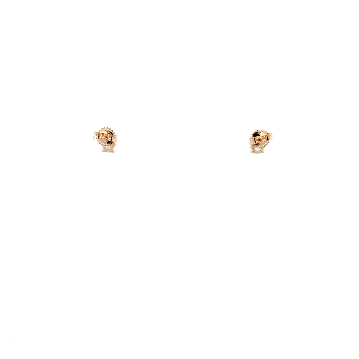 10K Lab Grown Diamond Bezel Stud Earrings