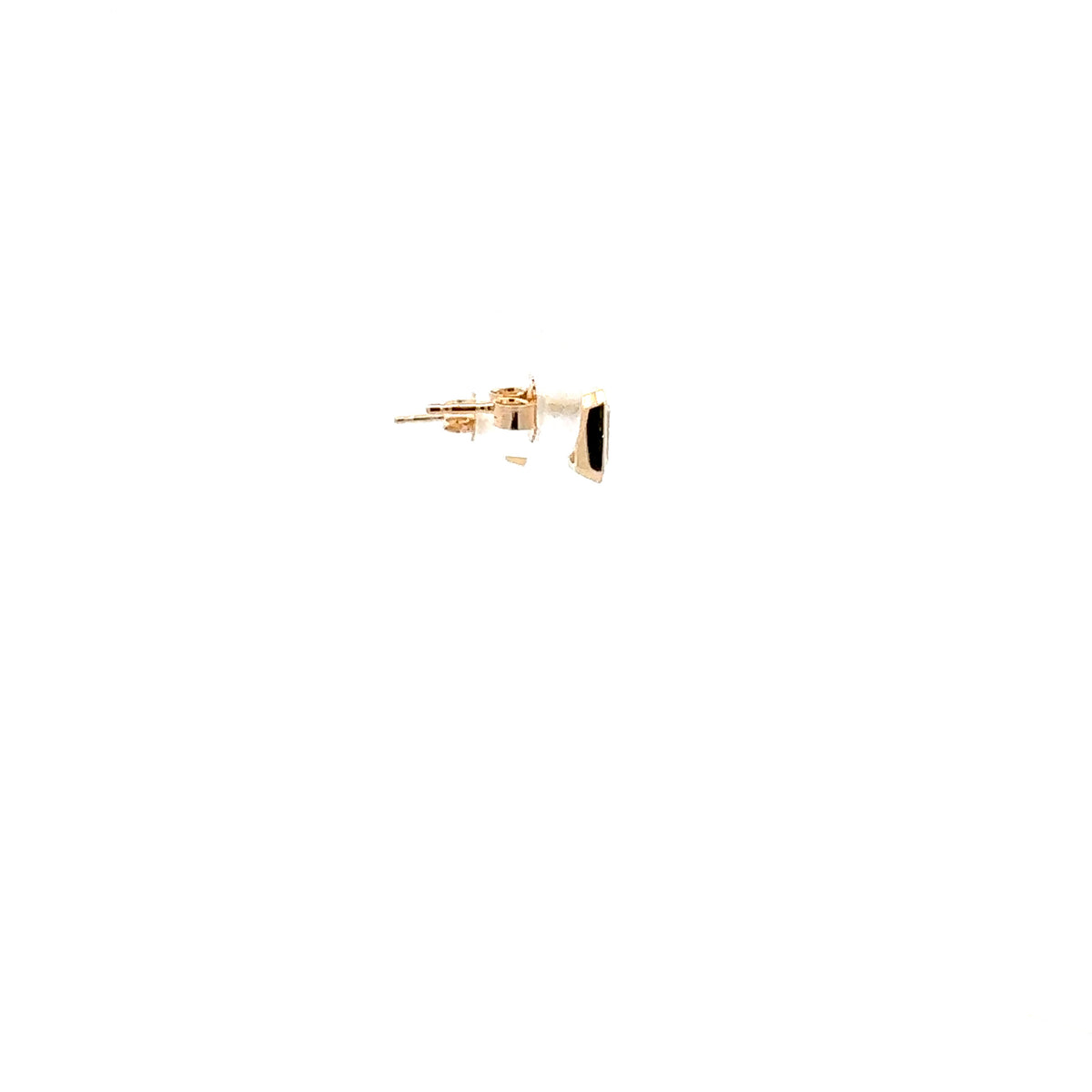 10K Lab Grown Diamond Bezel Stud Earrings