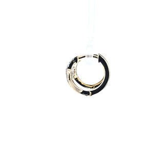 10K Yellow Gold Diamond Hoop Earrings