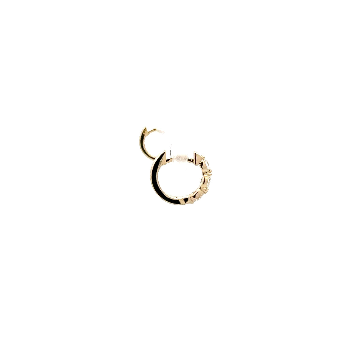 10K Yellow Gold 0.20cttw Diamond Hoop Earrings