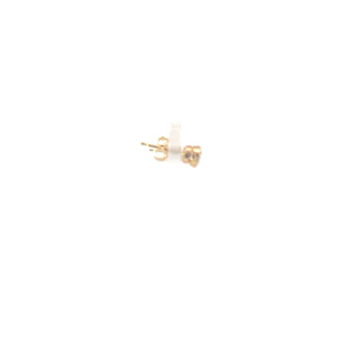 14k Yellow Gold 0.15cttw Diamond Bezel Set Earrings