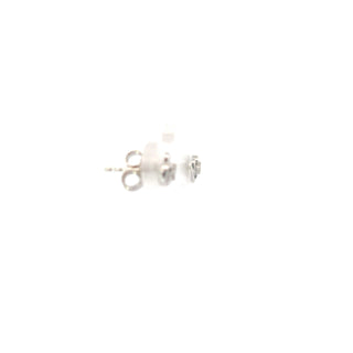 10K White Gold 0.03cttw Diamond Heart Stud Earrings
