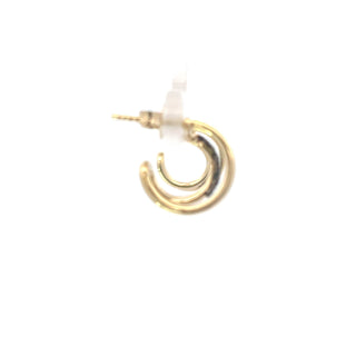 10K Yellow Gold Black Diamond Earrings