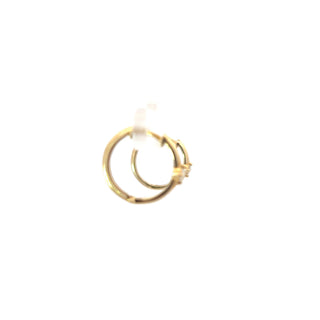 10K Yellow Gold 0.14cttw Canadian Diamond Hoop Earrings
