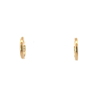 10K Yellow Gold 0.24cttw Canadian Diamond Hoop Earrings