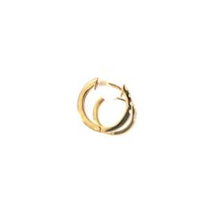 10K Yellow Gold 0.24cttw Canadian Diamond Hoop Earrings