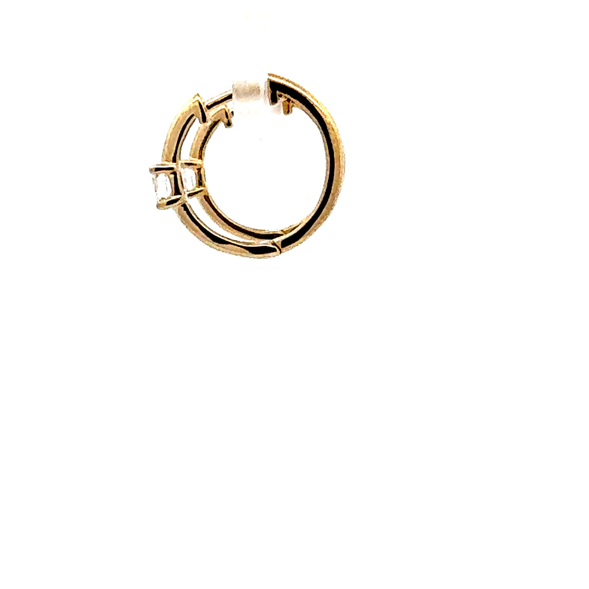 10K Yellow Gold 0.20cttw Lab Grown Diamond Hoop / Huggie Earrings