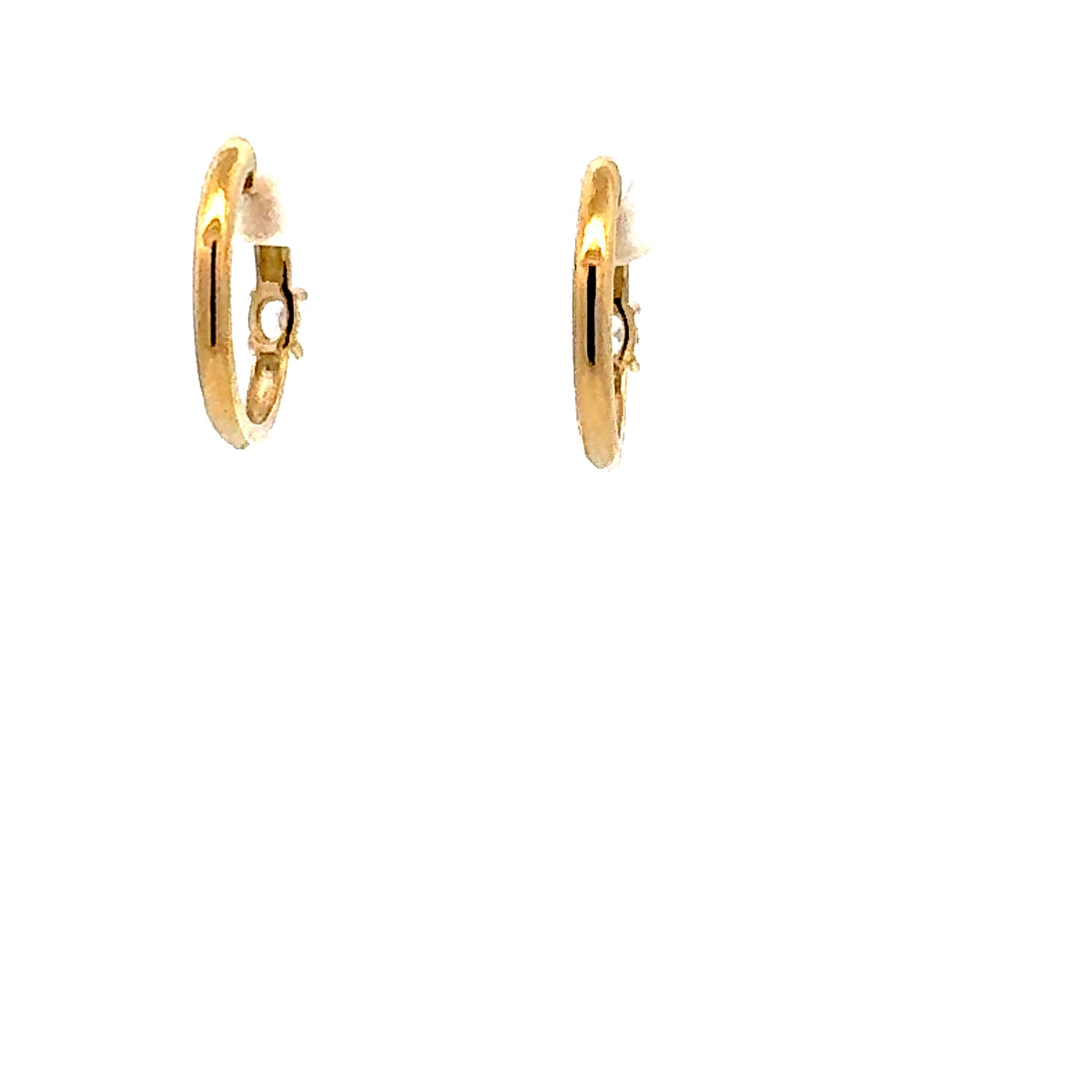 10K Yellow Gold 0.20cttw Lab Grown Diamond Hoop / Huggie Earrings