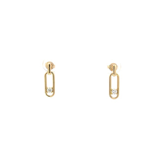 10K Yellow Gold 0.204cttw Canadian Diamond Earrings