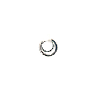 10K White Gold 0.24cttw Canadian Diamond Hoop Earrings