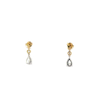 14K Yellow and White Gold 2.50cttw Lab Grown Diamond Earrings