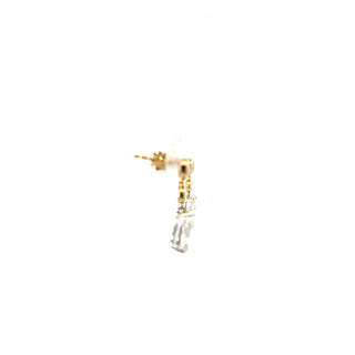 14K Yellow and White Gold 2.50cttw Lab Grown Diamond Earrings