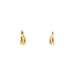 14K Yellow Gold 1.00cttw Lab Grown Diamond Earrings