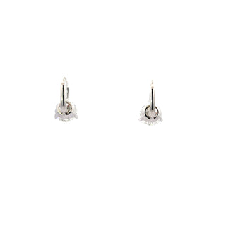 14K White Gold 6.00cttw Lab Grown Diamond Earrings
