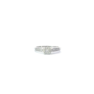 14K White Gold 0.35cttw Diamond Engagement Ring
