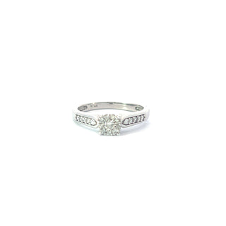 14K White Gold 0.35cttw Diamond Engagement Ring