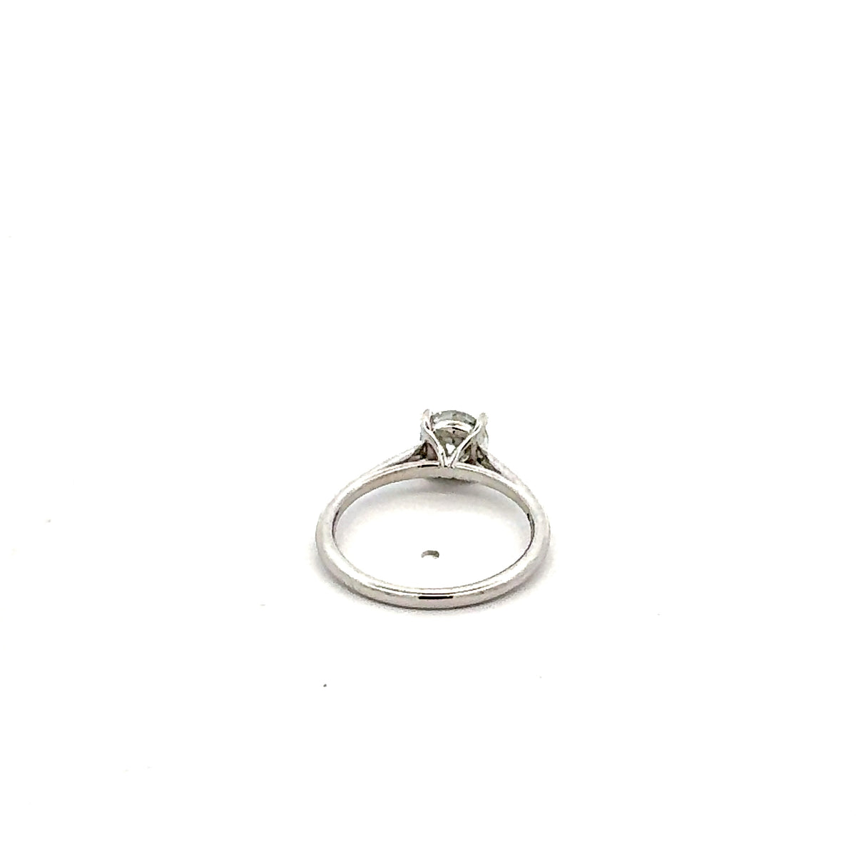 14K Lab Grown 0.50-3.00cttw Round Brilliant Cut Four Claw Diamond Ring