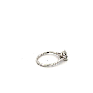Anillo de diamantes de cuatro garras de corte brillante redondo de 0,50 a 3,00 quilates cultivado en laboratorio de 14 quilates