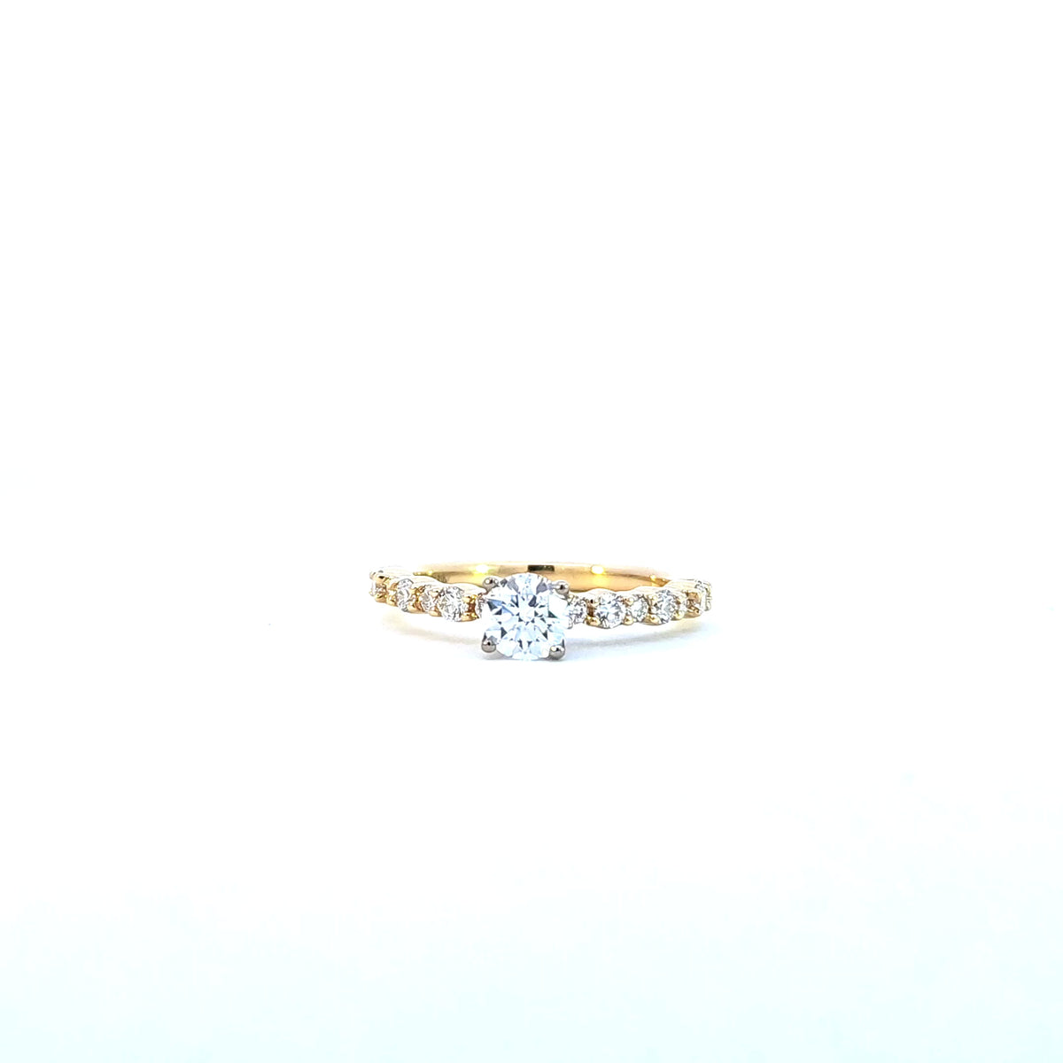 18K Yellow and White Gold Canadian Diamond Ring
