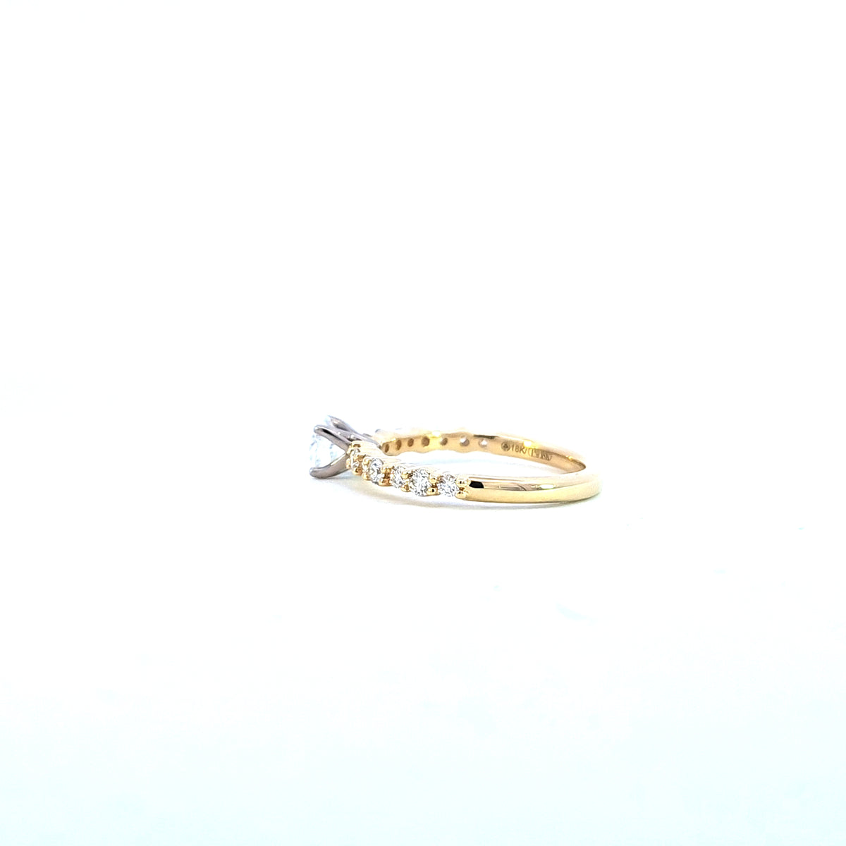 18K Yellow and White Gold Canadian Diamond Ring