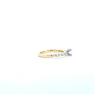 18K Yellow and White Gold Canadian Diamond Ring