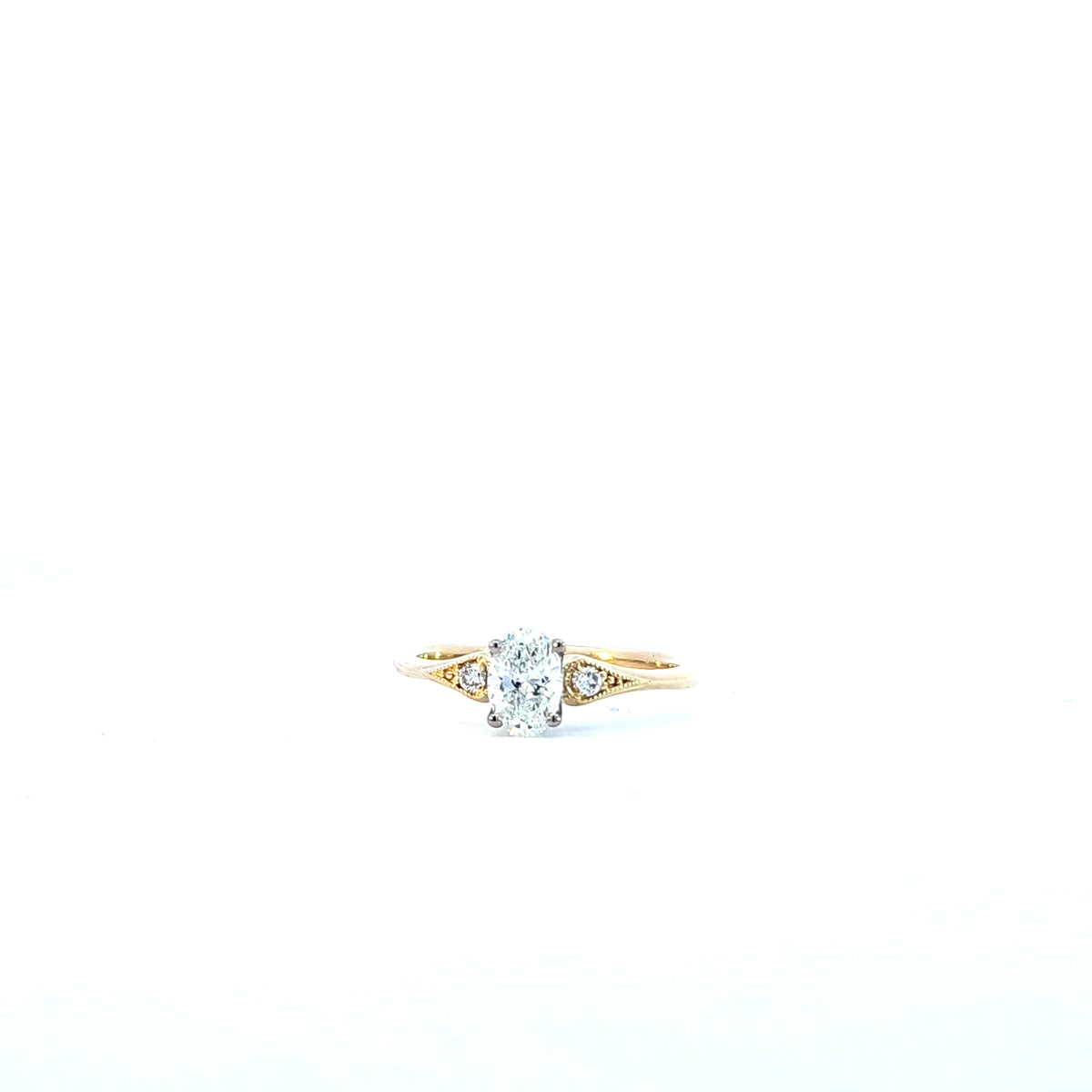 18K Yellow and White Gold Canadian Diamond Ring
