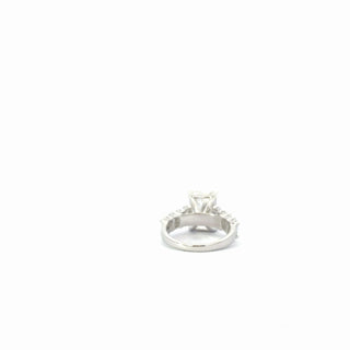 14K Gold 5.00ct Radiant Lab Grown Diamond Engagement Ring