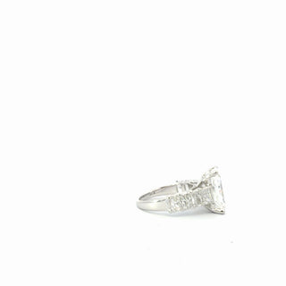 14K Gold 5.00ct Radiant Lab Grown Diamond Engagement Ring