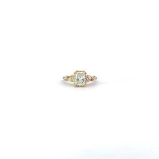14K Yellow Gold 1.50cttw Radiant Cut Lab Grown Diamond Ring