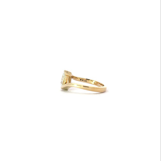 10K Yellow Gold Pear Shape 1.57cttw Lab Grown Diamond Ring