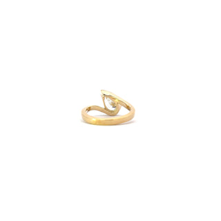 10K Yellow Gold Pear Shape 1.57cttw Lab Grown Diamond Ring