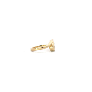 10K Yellow Gold Pear Shape 1.57cttw Lab Grown Diamond Ring