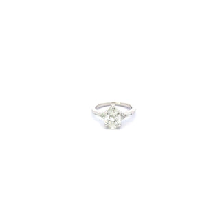 Platinum 2.19cttw Pear Shape Lab Grown Diamond Engagement Ring