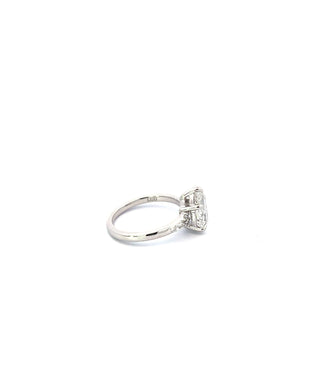 Platinum 2.19cttw Pear Shape Lab Grown Diamond Engagement Ring