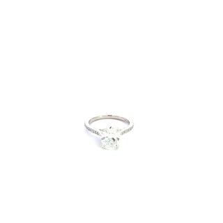 Platinum 2.30cttw Oval Lab Grown Diamond Ring